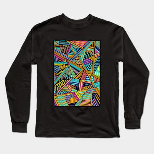 Geometric Lines Long Sleeve T-Shirt